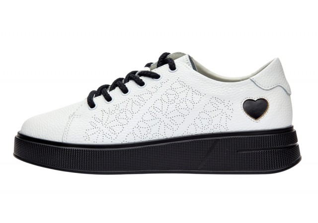 Pantofi dama casual din piele naturala - Aisha Alb GSK3032A